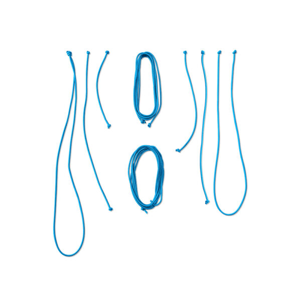 designkayaks line- og elastiksæt i farven blå eller petroleum til havkajakmodeller Unplugged og Endless