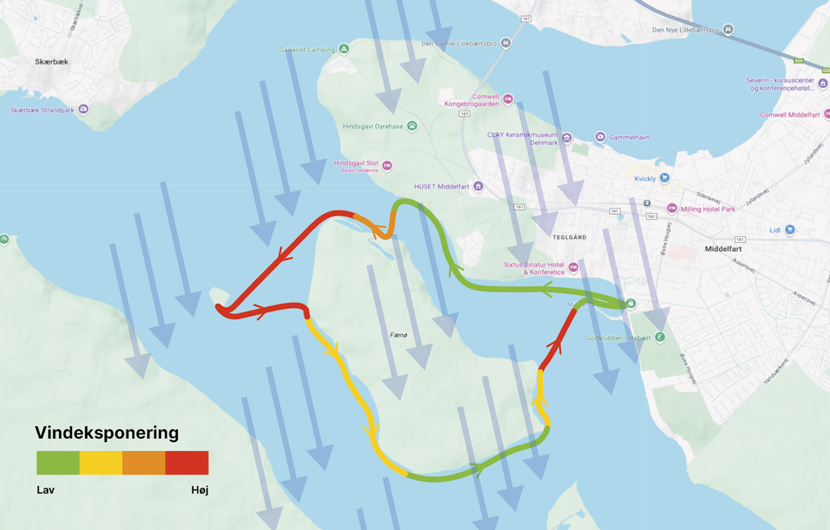 Kajaktur DesignKayaks Social Paddling Club Fænø Kalv